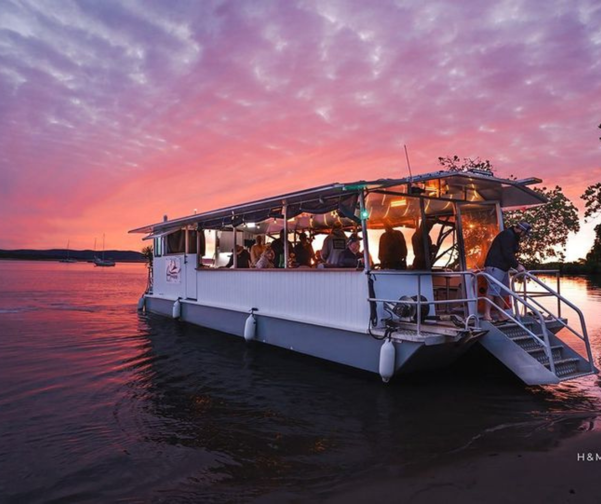 Sunset kayaking in calm waters