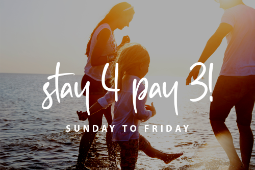 Midweek Stay 4 Pay 3